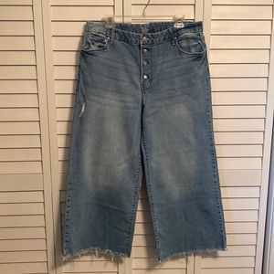 Time and Tru size 18 highrise stretch jeans.  Slightly faded and distressed.